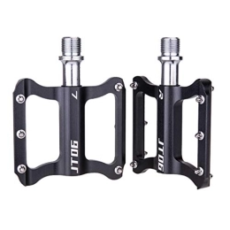 BESPORTBLE Mountain Bike Pedal BESPORTBLE 1 Pair Mountain Bike Pedal Aluminium Alloy Anti- slip Platform Flat Pedals Bike Treadle for Road Mountain BMX MTB Bike Accessories Black