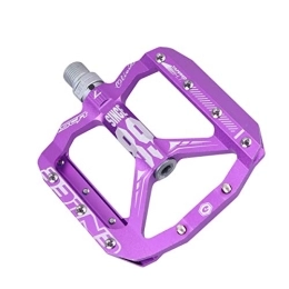 BESPORTBLE Mountain Bike Pedal BESPORTBLE 1 Pair Mountain Bike Pedal Metal Bicycle Platform Flat Pedals for Road Mountain Cycling Road Bicycle (Purple)