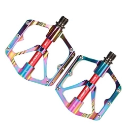 BESPORTBLE Mountain Bike Pedal BESPORTBLE Bike Pedals Colorful Mountain Bike Bicycle Pedals Aluminum Alloy Mountain Bike Pedal Bicycle Flat Pedal for Road Mountain MTB Bike