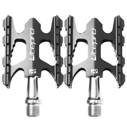 BESPORTBLE Mountain Bike Pedal BESPORTBLE Lightweight Mountain Bike Pedals Aluminum Bearing Bicycle Pedals Road Bike Pedals (Black)