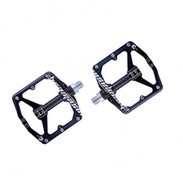 BGROESTWB Spares BGROESTWB Bike Pedals Bicycle Platform Mountain Bike Pedals 1 Pair Aluminum Alloy Antiskid Durable Bike Pedals Surface For Road MTB Bike 4 Colors (SMS-4.5) Hybrid Pedal (Color : Black)