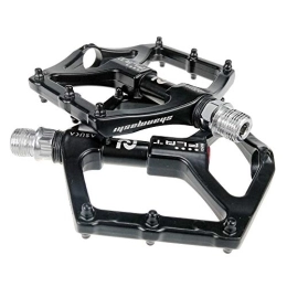 BGROESTWB Mountain Bike Pedal BGROESTWB Bike Pedals Bicycle Platform Mountain Bike Pedals 1 Pair Aluminum Alloy Antiskid Durable Bike Pedals Surface For Road MTB Bike Black(1026) Hybrid Pedal