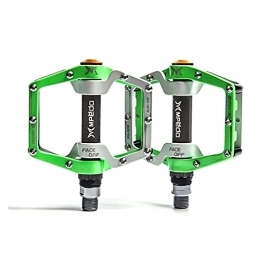 CNRTSO Spares Bicycle Pedal Anti-slip Ultralight CNC MTB Mountain Bike Platform Pedal Flat Sealed Bearing Pedals Bicycle Accessories Bike pedals (Color : Green)