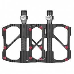 Bicycle Pedal Carbon Fiber Bearing Pedal Mountain Bike Pedal Great Grip Performance (Size : Mountain)