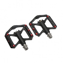 Bigking Spares Bicycle Pedal Carbon Fiber, Mountain Road Bicycle Pedal Lightweight Carbon Fiber Three Bearing Titaniums Axle Pedale