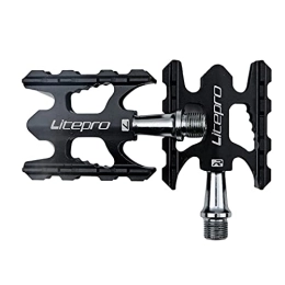 UDERUI Mountain Bike Pedal Bicycle Pedals, Bike Pedals Ultra-light MTB Bicycle Pedals Bike Pedal Mountain Bike Nylon Fiber Road Bike Bearing Pedals Bicycle Bike Parts Cycling Accessor (Color : Type2 black)