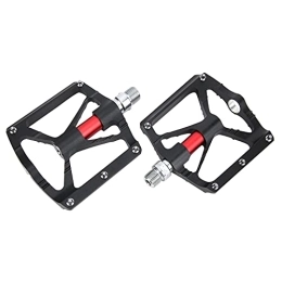 Changor Spares Bicycle Platform Flat Pedals, More Convenient Mountain Bike Pedals Easy To Install with 5 Anti‑skid Nails on Each Side for Mountain Bike(Black)