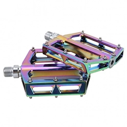 Surebuy Spares Bicycle Platform Flat Pedals, Mountain Bike Pedals Sturdy and Durable for Riding