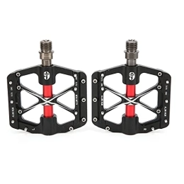 Psytfei Mountain Bike Pedal Bike Pedals 3 Bearing Road Bike Flat Pedal CNC Aluminum Alloy Bicycle Pedals Universal Bicycle Platform Pedal for Mountain Bike(Black)