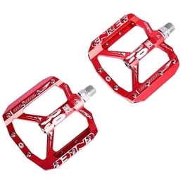 ComfYx Mountain Bike Pedal Bike Pedals Bicycle Pedals Mountain Bike Bearing Pedal Off-road Pedal CNC Aluminum Alloy High-intensity Pedal Rappelling Bearing Mountain Bike Pedals (Color : Red)