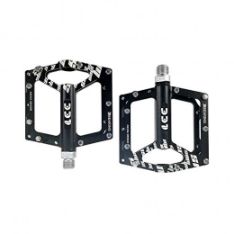 PQXOER Mountain Bike Pedal Bike Pedals Mountain Bike Pedals 1 Pair Aluminum Alloy Antiskid Durable Bike Pedals Surface For Road BMX MTB Bike 4 Colors (SMS-337) (Color : Black)