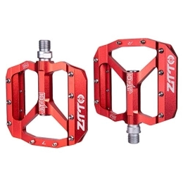 RaamKa Spares Bike Pedals MTB Ultralight Aluminum Alloy 12mm Axle Downhill Design Bearings Mountain Road Bike Anti-slip Flat Bicycle Pedal Mtb Pedals (Color : 1)