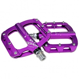 CBPE Spares Bike Pedals, with 3 Ultral Sealed Bearings, Cr-Mo CNC Machined 9 / 16 inch, New Aluminum Alloy Mountain Road Bike Hybrid Pedals, Purple