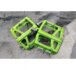 BIKERISK Spares BIKERISK Bike Pedals Lightweight Aluminum Alloy Universal 9 / 16" for Mountain Road BMX MTB Travel Cycle-Cross Bikes etc, Set of 2, Green