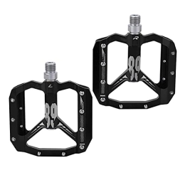 bizofft Mountain Bike Pedal bizofft Mountain Bike Pedals, Bike Flat Pedals Non Slip DU Bearing for Mountain Bike(black)