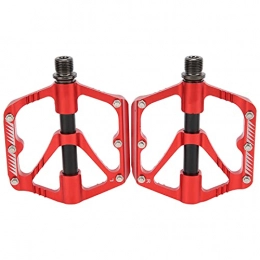 Bnineteenteam Spares Bnineteenteam Bike Pedal, Bike 3 Bearing Dustproof Lightweight Aluminum Alloy Pedal Durable Widened Mountain Bicycle Bearing Pedal Accessory(red)