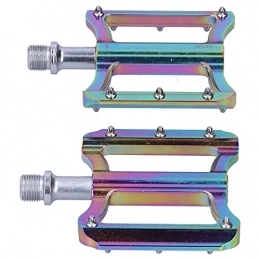 BOLORAMO Spares BOLORAMO Bike Pedals, Mountain Cycling Bike Pedals Electroplating Colorful Self‑lubricating Bearings Bicycle Pedals MTB Pedals for MTB BMX Bicycle Cycling Road Bike