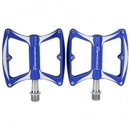 Buachois Spares Buachois 1 Pair Aluminum Alloy Mountain Road Bike Pedals Bicycle Cycling for Light Bike City Mountain Road Touring Trekking Bikes Replacement Parts(Blue)