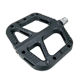 BWHNER Mountain Bike Pedal BWHNER Bike Pedals - Universal Mountain Bicycle Pedals - Road Bike Pedals 9 / 16" with 12 Anti-Skid Pins - for Commuting Travel Cycle-Cross Bikes Boy Girl School Bike, Black