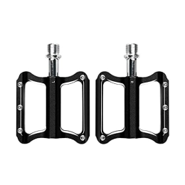 BWHNER Spares BWHNER Flat Mountain Bike Pedals, Sealed Bearing 9 / 16 Bicycle Pedals, Non-Slip, Waterproof Bicycle Pedal, for MTB, Road Bike, Folding Bike, Black