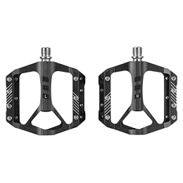 BWHNER Mountain Bike Pedal BWHNER Lightweight Bicycle Pedals Waterproof Mountain Bike Pedals, 9 / 16 DU Bearing with 14 Cleats, for E-Bike, City, Urban Commute, Road Bikes, Black