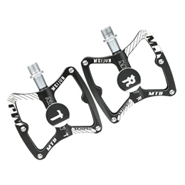 BIUDECO Mountain Bike Pedal Camping Water Bottle 1 Pair Bike Pedals Vehicle Treadle Vehicle Pedal Bike Treadle Bearing Pedals Mountain Bike Pedals Aluminum Alloy Pedals Mountain Bike Black Pedal