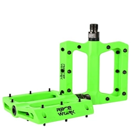 catazer Spares Catazer Mountain Bike Pedals MTB Pedals BMX Pedals Nylon Fiber Non-Slip Bicycle Pedals Clycling Pedals (Green)