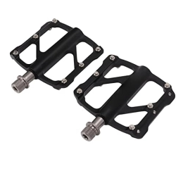 Changor Spares Changor Bike Pedals, Titanium Shaft Professional Flat Platform Pedals 3 Bearings for Mountain Bicycle