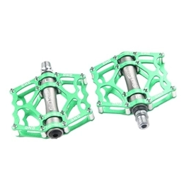 Clispeed Mountain Bike Pedal CLISPEED 1 Pair Wide Flat Aluminum Bike Pedals Lightweight Bike Pedals Metal Bike Pedals Bike Shoes Cleats Road Bike Flat Pedals Bearing Pedal Mtb Flat Pedals Clips Crank Mountain Bike