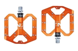 CMUNDLJQ Spares CMUNDLJQ 9 / 16 inch bicycle pedals, non-slip trekking pedals, mountain bike, road bike pedals, MTB pedals with ultralight aluminium alloy platform and 3 sealed bearings nezo (orange)