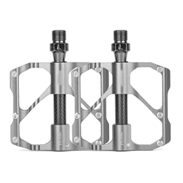 AZPINGPAN Spares CNC Process Mountain Bike Pedals丨Aluminum Alloy 3 Pei Lin Bearing Pedals Bicycle Flat Pedals 丨Sealed Bearing Lightweight Platform / For MTB Bike Road Mountain