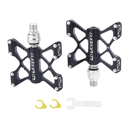 Colcolo Spares Colcolo Alloy Bike Flat Platform Pedals Mountain Road Bicycle Cycle 9 / 16'' Replacement Component - Black