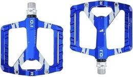 ORLOVA Spares cycling pedals, road bikepedals, Bicycle Pedals, 1 Pair Ultra-Light Bicycle MTB Road Mountain Aluminum Alloy Anti-Slip Universal For Bike Accessories (Color : Blauw)