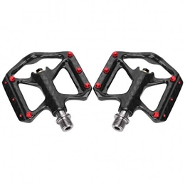Cyrank Spares Cyrank Durable Road Bike Pedals, Mountain Bike Pedals, Lightweight Nylon Fiber Bicycle Platform Pedals for Bicycle Pedals Adapter Parts