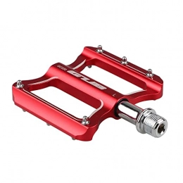 DAMAJIANGM Spares DAMAJIANGM LeonBonnie Gub Gc020-Du Bicycle Aluminium Alloy Pedal Folding Bike Bicycle Mountain Bike Pedal Bicycle Accessories (Red)