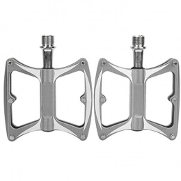 DAUERHAFT Mountain Bike Pedal DAUERHAFT Aluminum Alloy Chromium-Molybdenum Steel Road Bike Pedals 1 Pair High Strength, for Mountain Bike(Titanium)