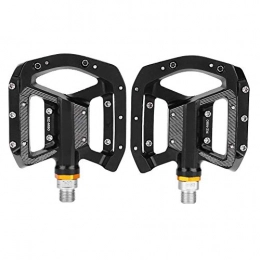 Delaman Mountain Bike Pedal Delaman Bike Pedals, Aluminium Alloy Bicycle Lightweight Pedals for Road Mountain Bike Pair