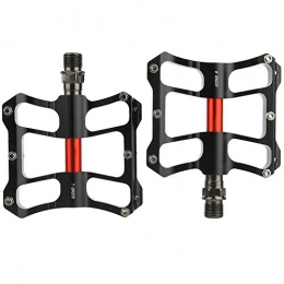 Delaman Mountain Bike Pedal Delaman Bike Pedals, Aluminium Alloy Mountain Road Bike Lightweight Pedals Bicycle Replacement 1 Pair (Black)