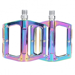 Demeras Spares Demeras 1 Pair Aluminum Alloy Bike Pedals, Mountain Bikes Electroplated Colorful Pedals Bicycle Accessories for Outdoor Cycling Enthusiasts