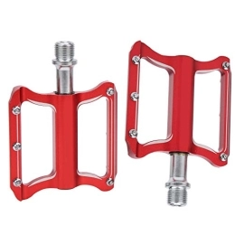 Demeras Spares Demeras Bike Pedal Bearing Pedals Mountain Bike Pedals Lightweight Stable Plat for Road Bike(Red)