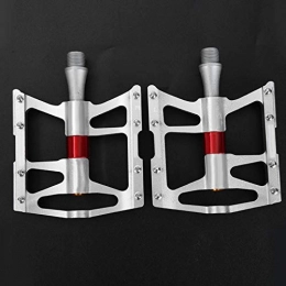 Demeras Spares Demeras durable exquisite workmanship Lightweight Bicycle Replacement Parts Aluminum Alloy Mountain Road Bike Pedals for Home Entertainment(Silver)