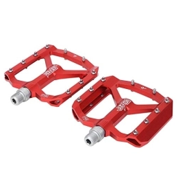 Demeras Spares Demeras Mountain Bike Pedal, Large Area Cycling Footpeg for Mountain Bike(red)