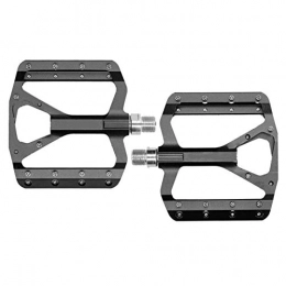 Dilwe Spares Dilwe 2PCS Bike Pedal, Aluminum Alloy Non‑Slip Bike Pedal Bicycle Foot Rest Bicycle Accessories Suitable for Most Bicycles and Mountain Bikes(Black)