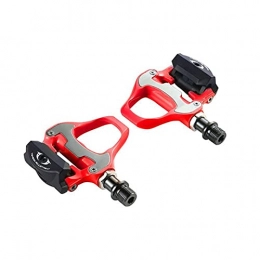 DLQX Spares DLQX Light aluminum alloy mountain bike pedal-lock pedal self-locking bearing, foot lock pedal, super light bicycle pedal, suitable for mountain bike / city bike / road bike (blue / Black / red (Color:B)