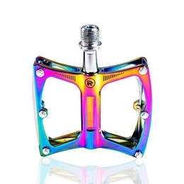 DLSM Spares DLSM Bicycle pedals, aluminum alloy bearing mountain pedals, non-slip colorful pedals, suitable for mountain bikes, road bikes, etc.