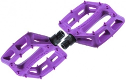 DMR Spares Dmr V6 Plastic Flat MTB Pedals - Purple, CrMo Axle / Lightweight Mountain Biking Bike Trail Off Road Pin Dirt Jump Enduro Bicycle Cycling Cycle Downhill Sticky Grip Riding Ride Platform Part 9 / 16