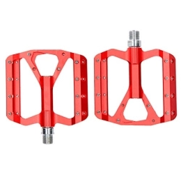 Dpofirs Spares Dpofirs JT03 CNC Aluminum Alloy Bicycle Pedals, Ultralight Swivel Anti-Slip Pedals for Mountain Bikes, Suitable for Most Bicycles(Red)