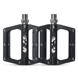 DSFHKUYB Spares DSFHKUYB Bicycle Bearing Pedal Mountain Road Bike Pedal Wide Platform Pedals Ultralight Aluminum Alloy Anti-slip Pedal Bicycle Replacement Parts, Black