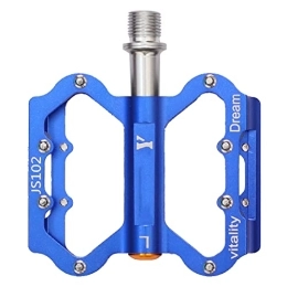 DSFHKUYB Spares DSFHKUYB Bike Pedals Mountain Bike Pedals 9 / 16" MTB BMX Pedals Cycling for Road Bike 3 Bearings Non-Slip Waterproof Dustproof Bicycle Pedals, Blue