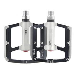 DSFHKUYB Spares DSFHKUYB Cycling Bike Pedals, Light Aluminium Non-Slip MTB Pedals with 3 Sealed Bearings, Wide Platform Bicycle Pedals for Mountain Bike, Black